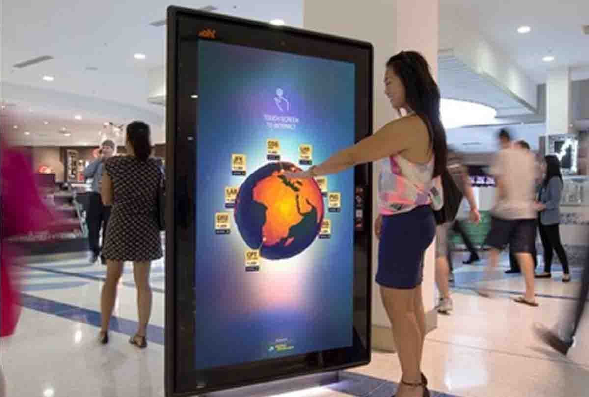 now all the information on your fingertip through digital interactive panel at New Delhi 