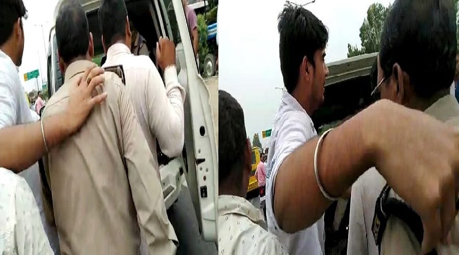 soliders abduction on National Highway, demolition of ARTO car at meerut