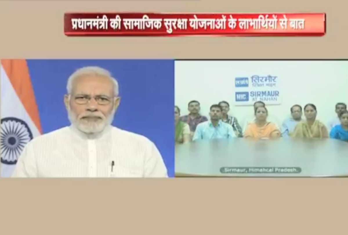 Prime Minister Narendra Modi talked directly with Shyama sharma of sirmour himachal