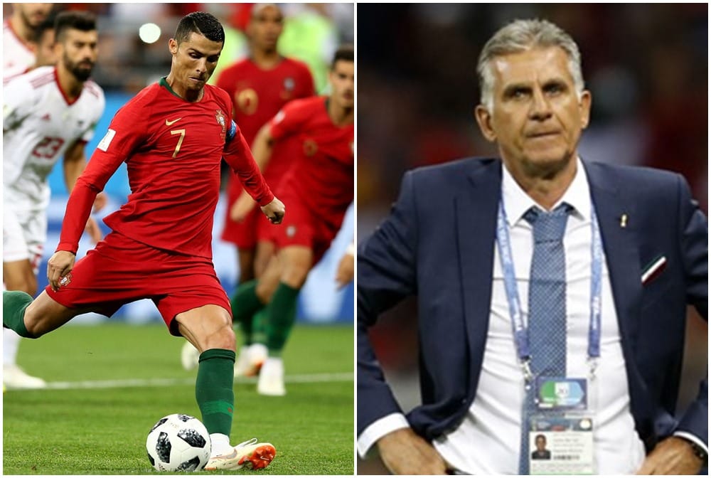 Irani coach Carlos Queiroz anger after Cristiano Ronaldo was not shown red card