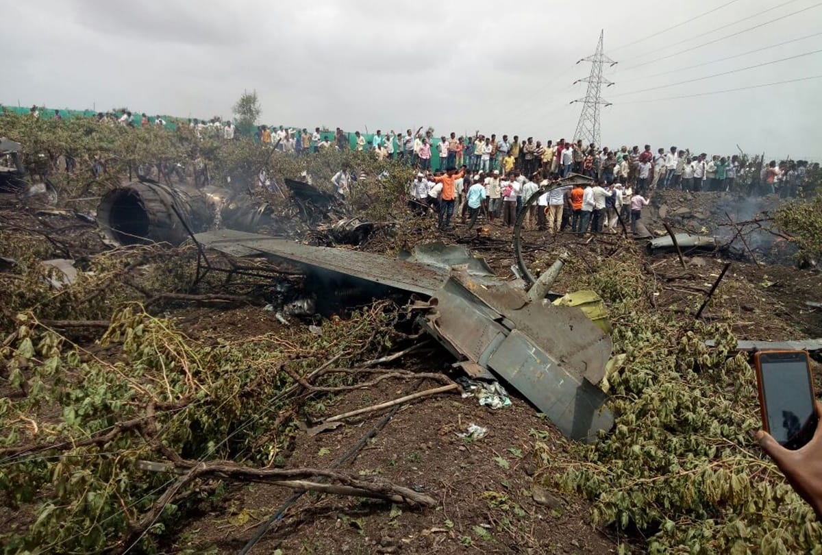 Sukhoi Su-30MKI aircraft crashed near Nashik both pilots ejected safely from it