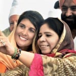 US ambassador to the UN nikki haley visits Gurudwara Sis Ganj Sahib in Delhi