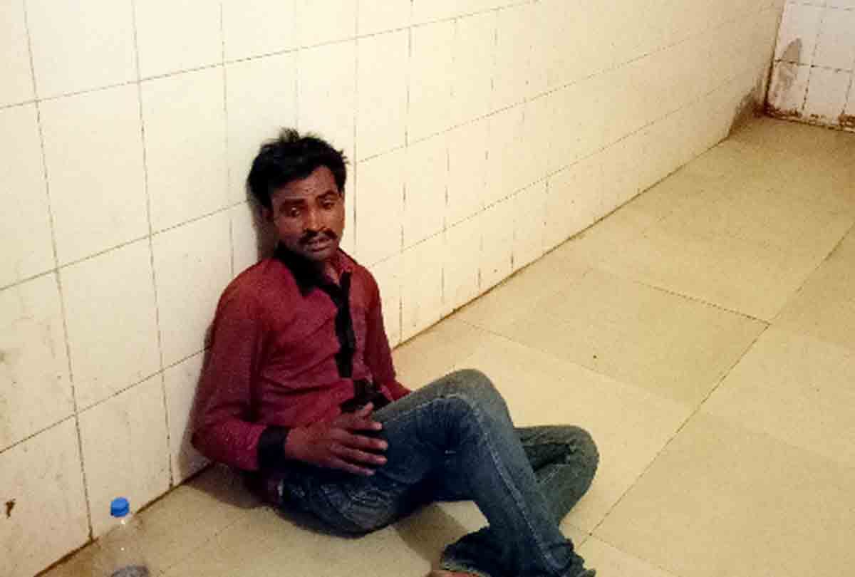Took child out of train and tried to do misdeed