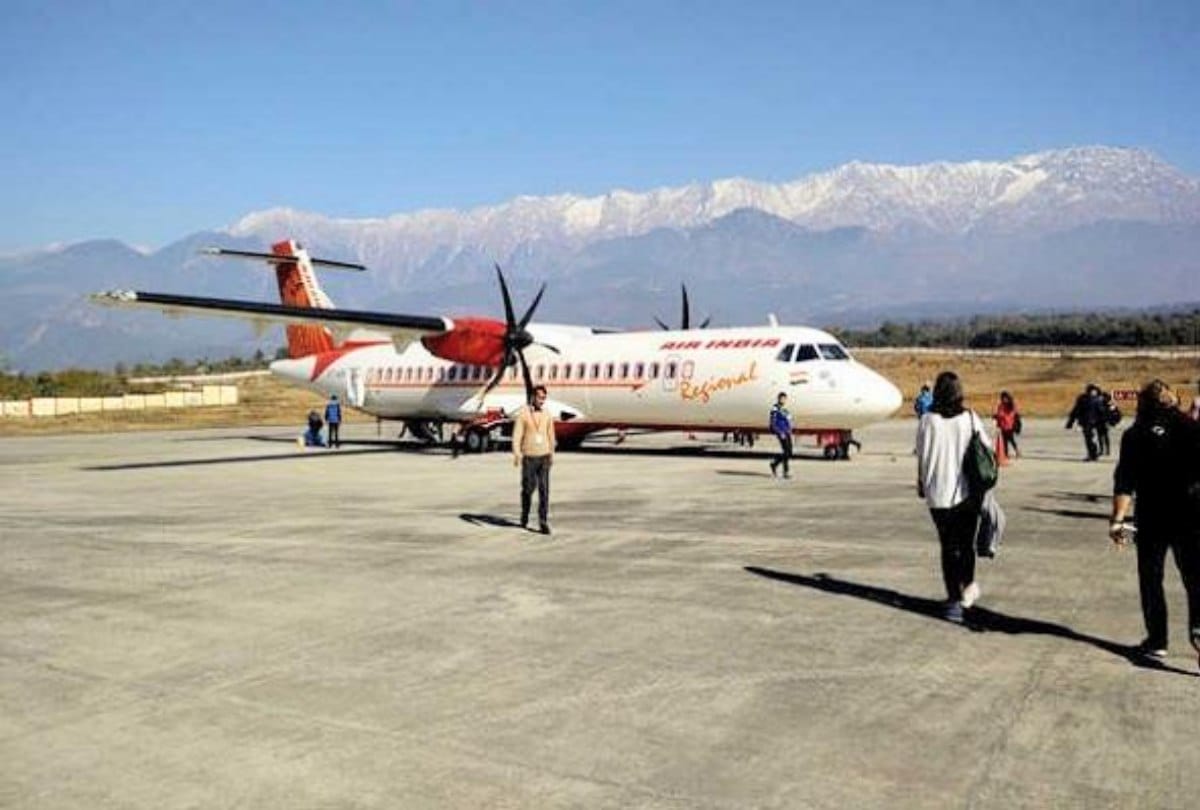 technical fault in Air India aircraft at gaggal airport kangra himachal
