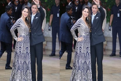 Shah Rukh Khan with wife Gauri Khan and Alia Bhatt arrive for Akash Ambani's engagement 