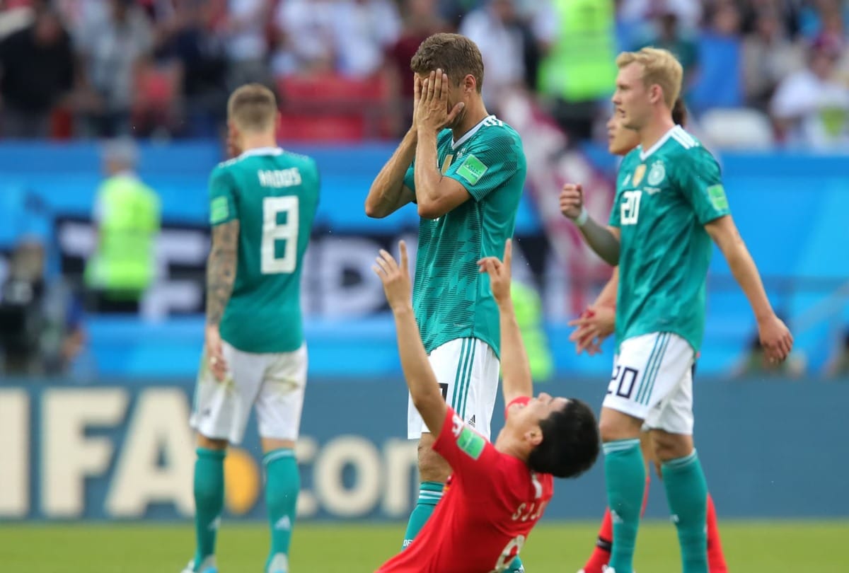 This time, Germany affected by curse, who failed to defend his world cup title