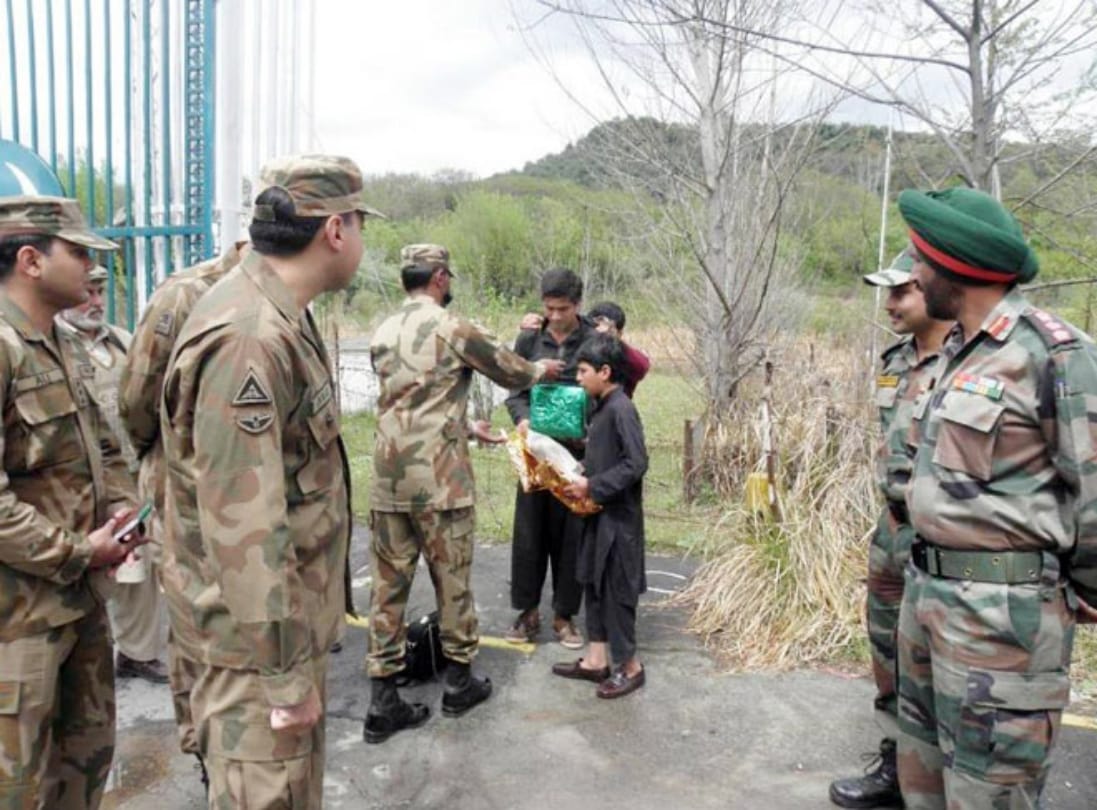 an 11 year old boy from POK handed over to pak officials on wednesday who accidentally crosses LOC