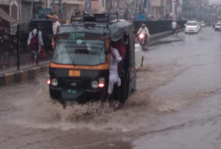 today heavy rain in Haryana