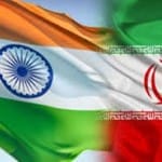 iran india flag