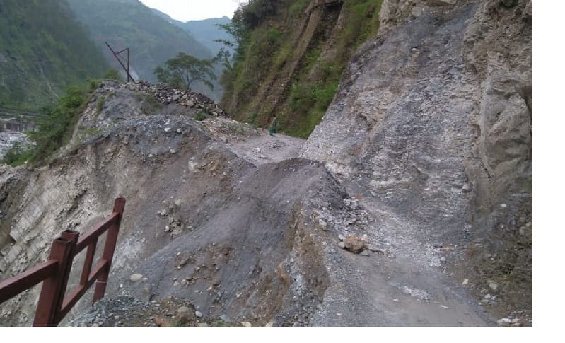 Pindari glacier motorway off from a month