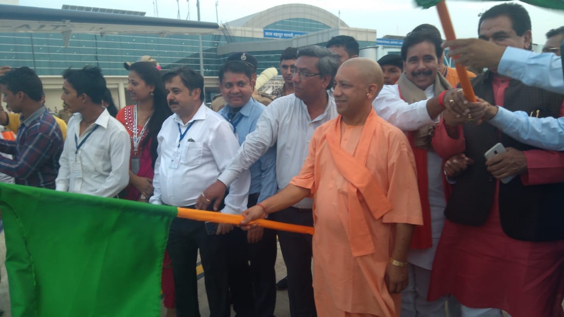 CM yogi adityanath launches airline between varanasi to nepal