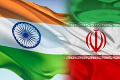 iran india flag