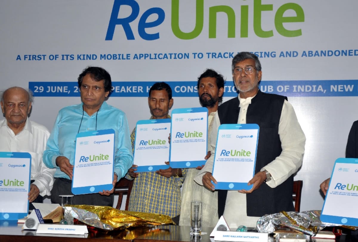 Mobile app to track missing children launched by kailash satyarthi