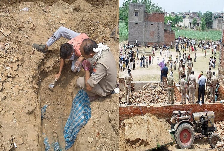 Muzaffarnagar: Daughter buried in house, father arrested, see photos