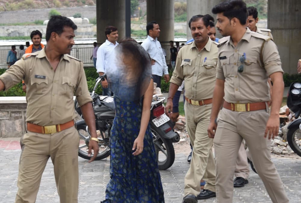 A girl jumped into a river after being fail in MA examination.