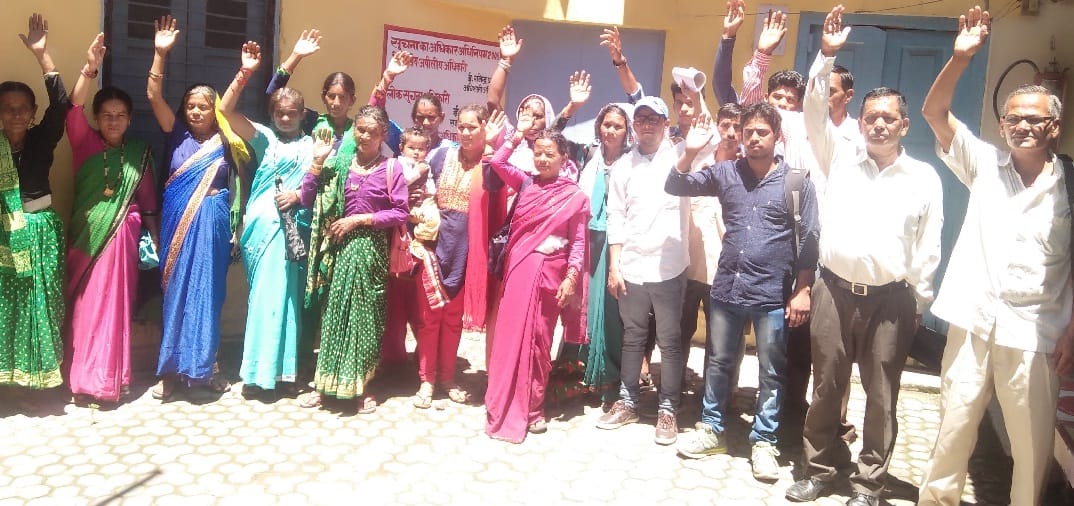 The villagers performed the show on the demand of the road