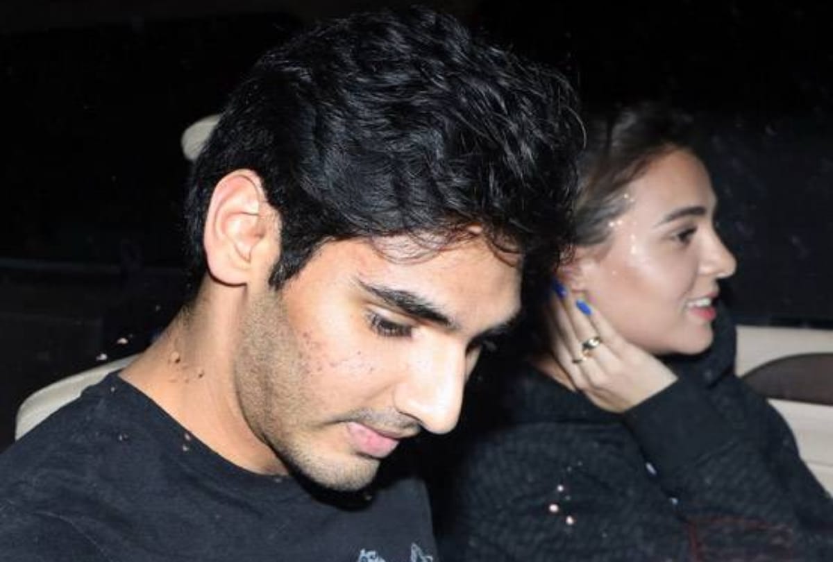 sunil shetty son ahaan shetty night out with girlfriend 