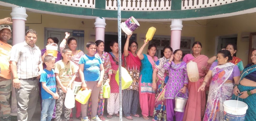 jeetnagar citizens agitates against jal sansthan