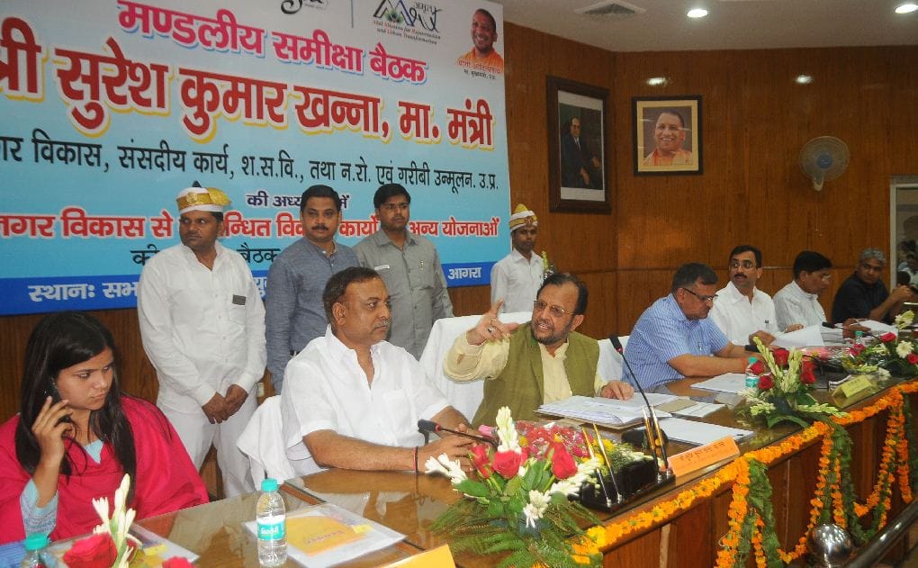 minister suresh khanna warned officers over negligence