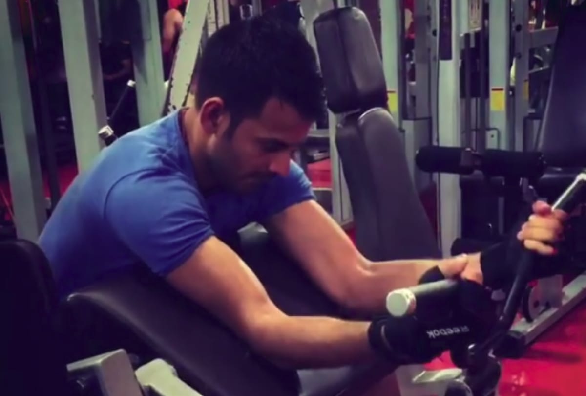 tej pratap yadav hard workout at gym for rudra 