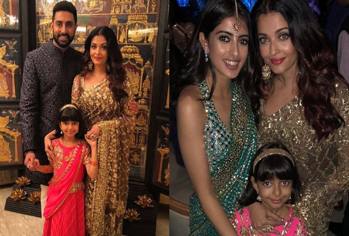 Jr bachchan shares beautiful picture of Aishwarya aaradhya and navya naveli