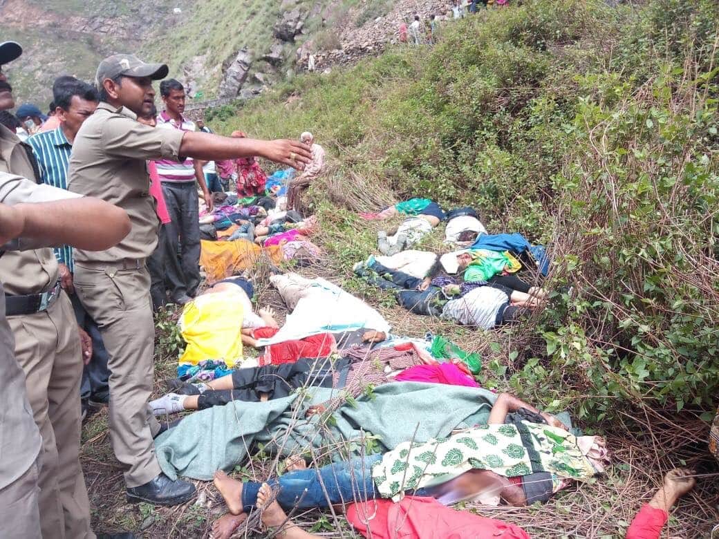 bus accident in uttarakhand today pauri garhwal 