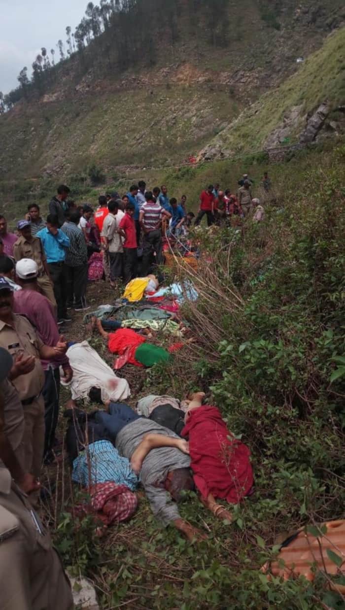 bus accident in uttarakhand today pauri garhwal 