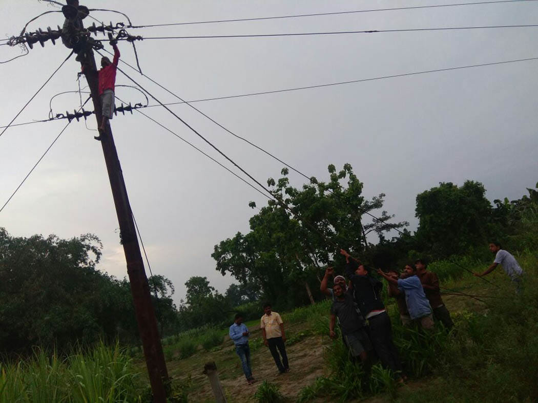 Due to rain, power supply disrupted for eight hours