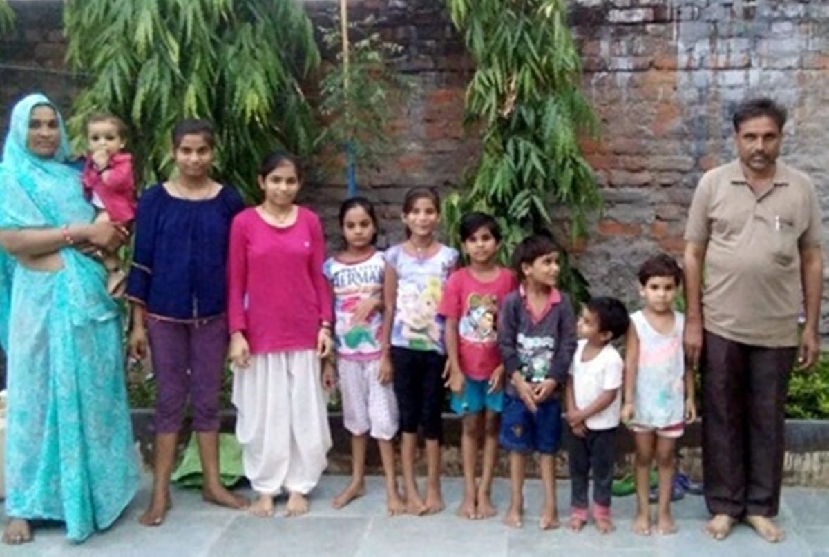 Couple wanted a son and on this desire they gave birth to 10 daughters
