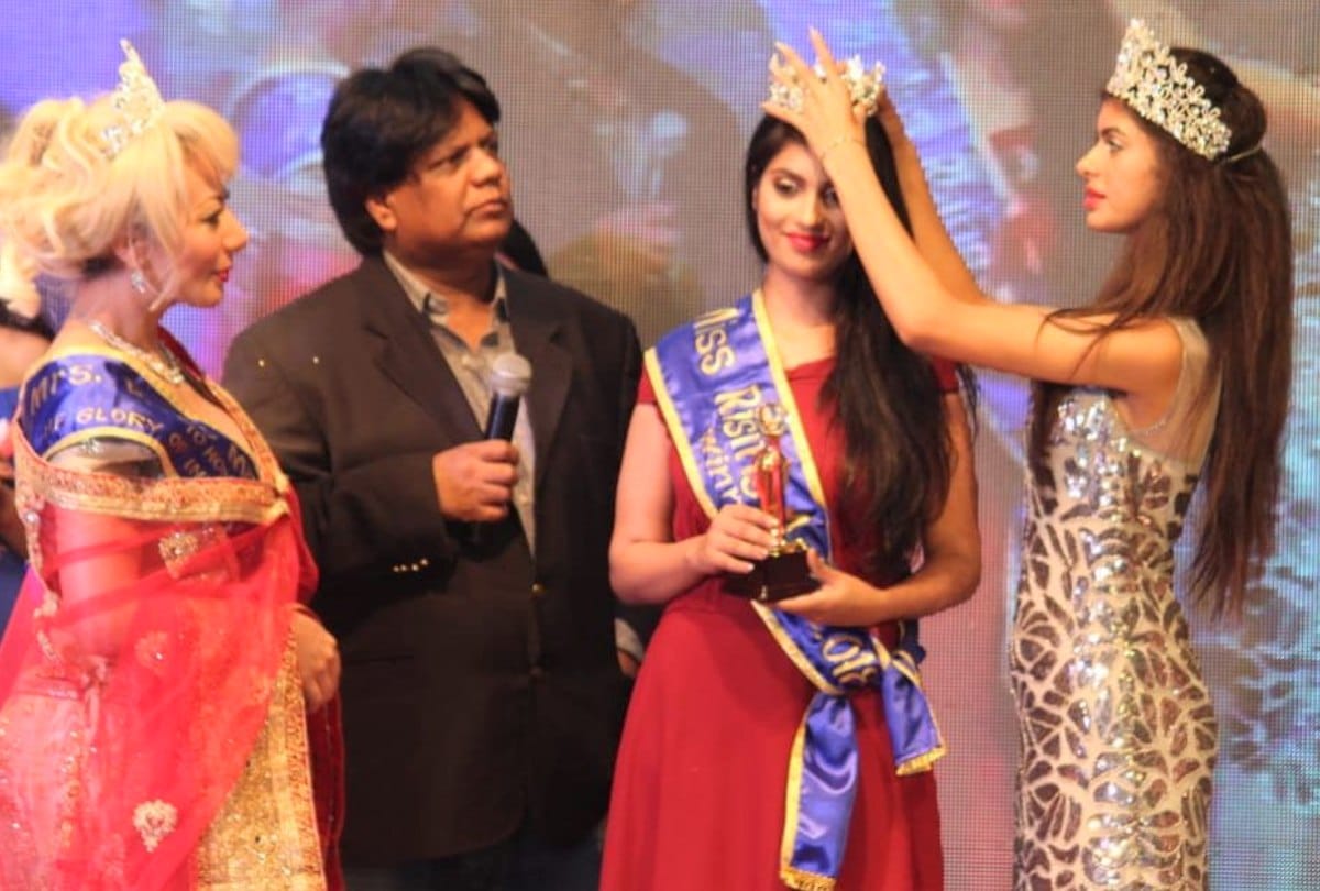Jennish Bharti won Rising of Asia-2018 Beauty Pageant