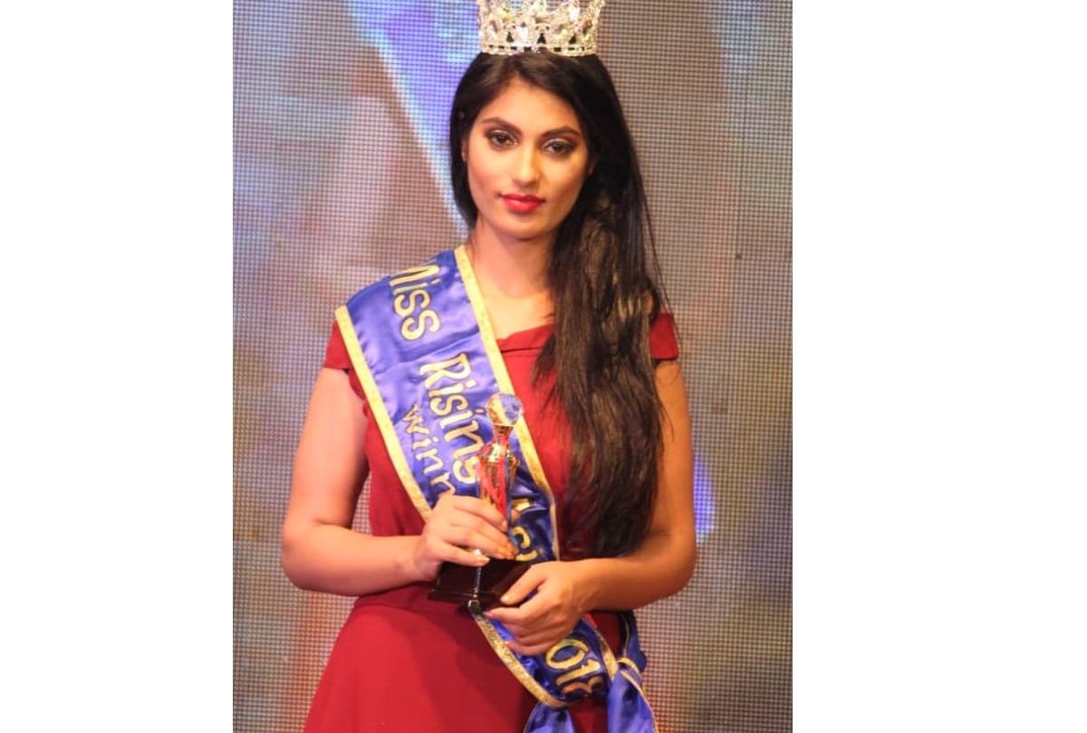 Jennish Bharti won Rising of Asia-2018 Beauty Pageant