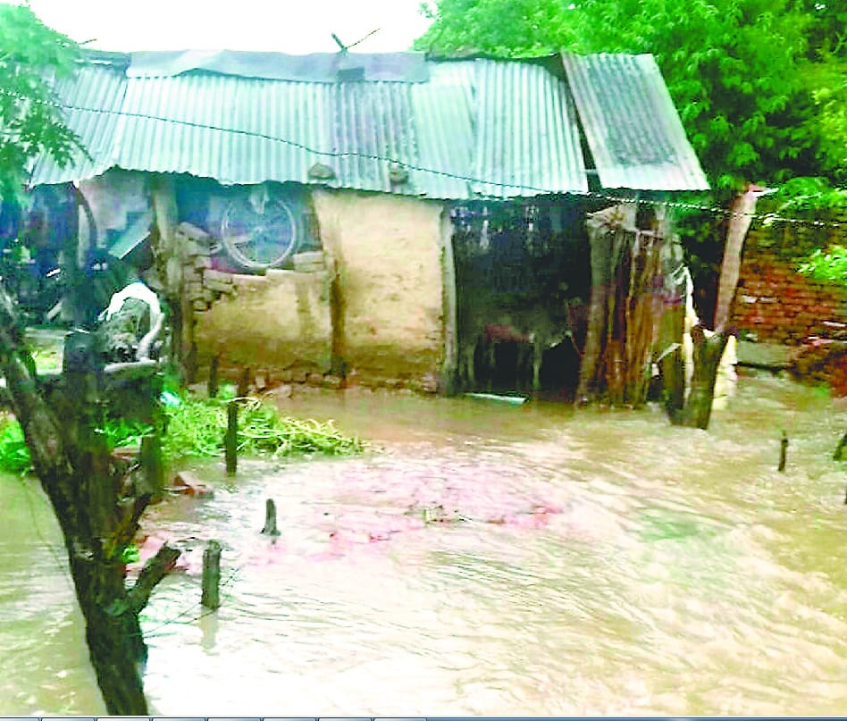  rainwater entered into houses 