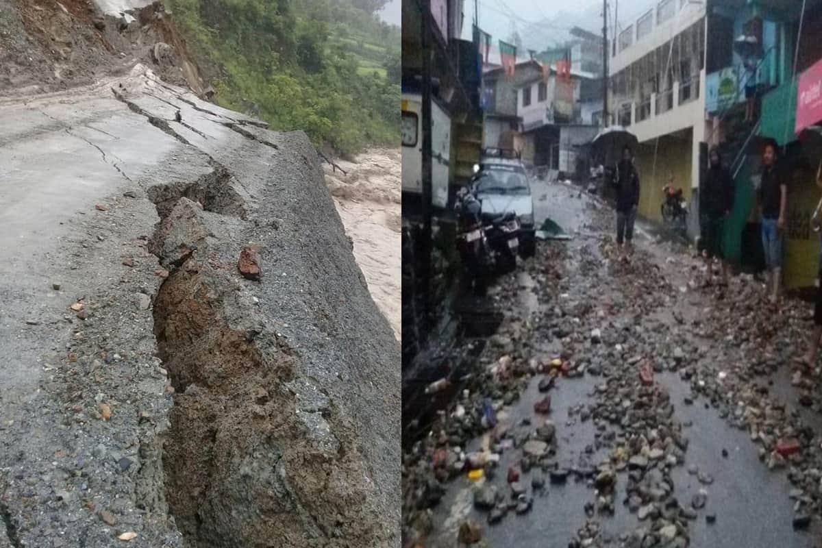 Danibagad Dam damaged in Pithoragarh by rain