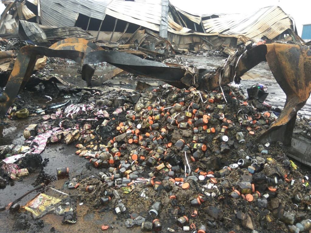 20 crores worth of goods burnt in Patanjali warehouse fire