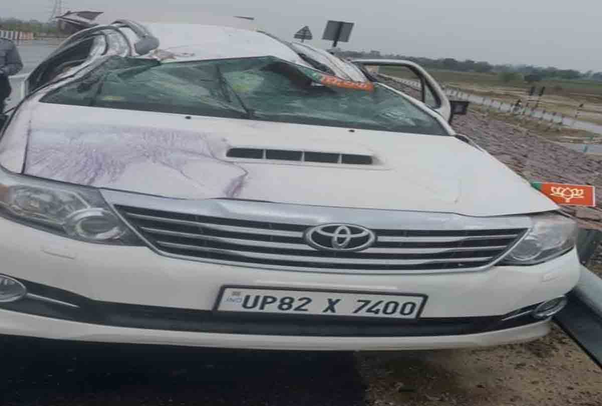 BJP MLA car accident in Kannauj