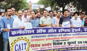 Neglected businessman against Wal-Mart and Flipkart