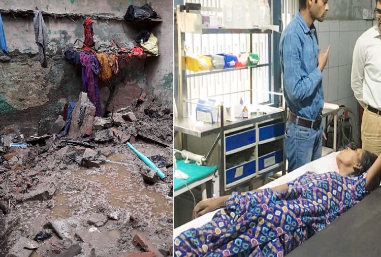 Due to thunderstorms and rain, houses collapsing, two children died and three injured 