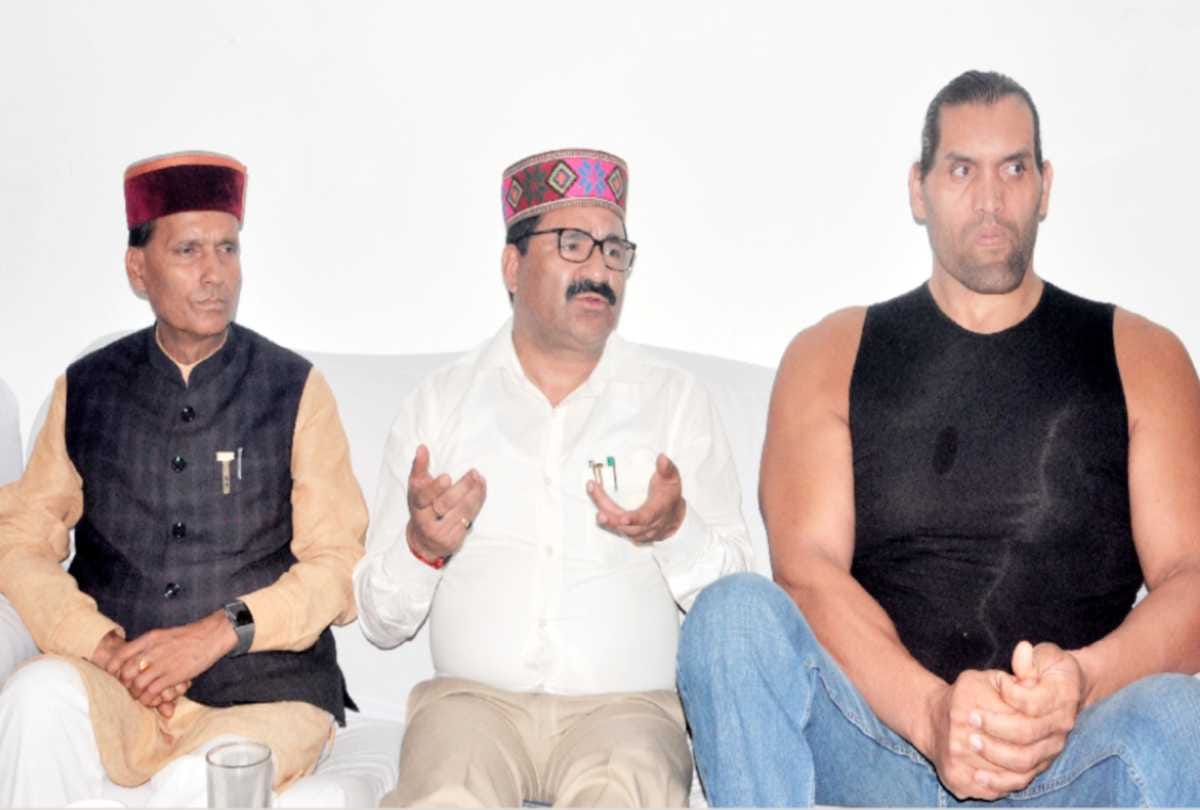  sports minister govind thakur statement over the great khali wrestling show