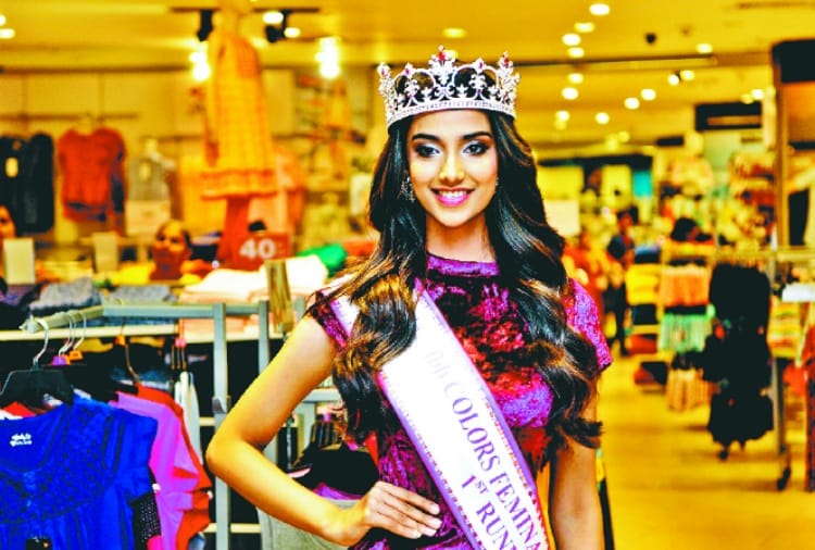 Miss India First Runnerup Meenakshi meets the audience in Chandigarh