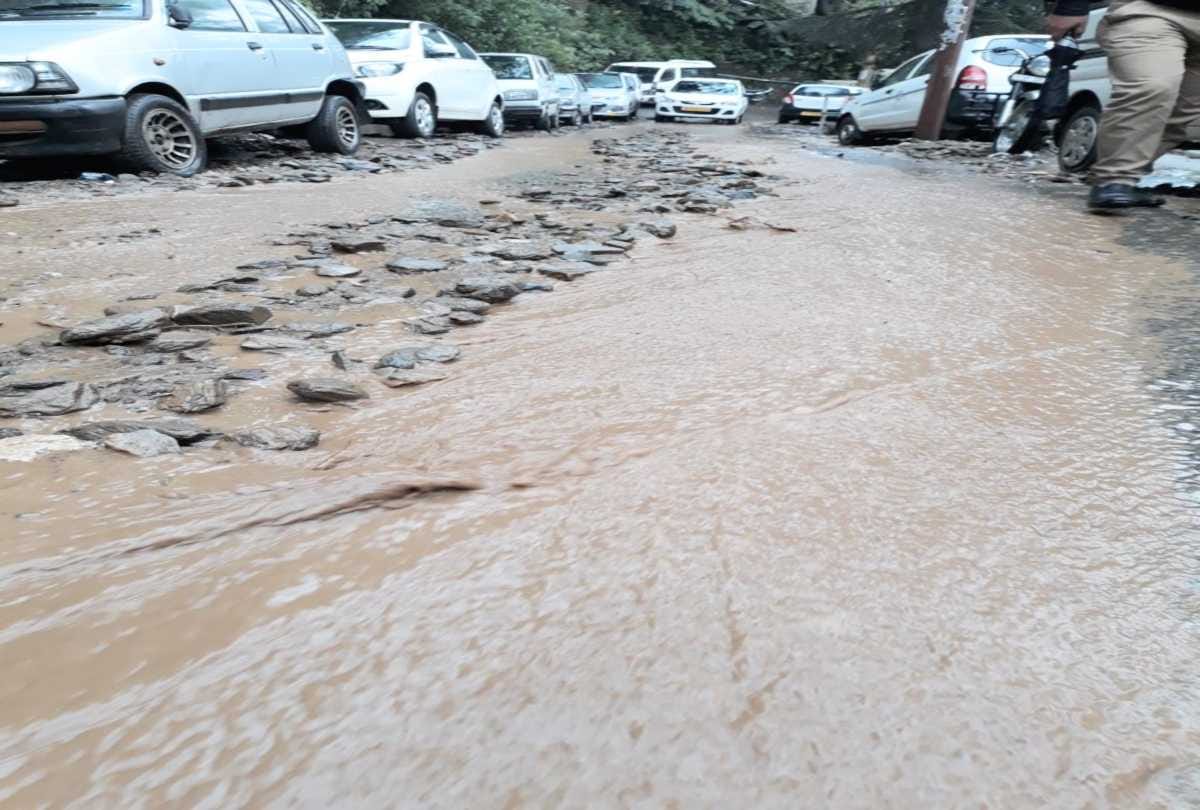 large scale loss due to heavy rainfall in shimla city of himachal 