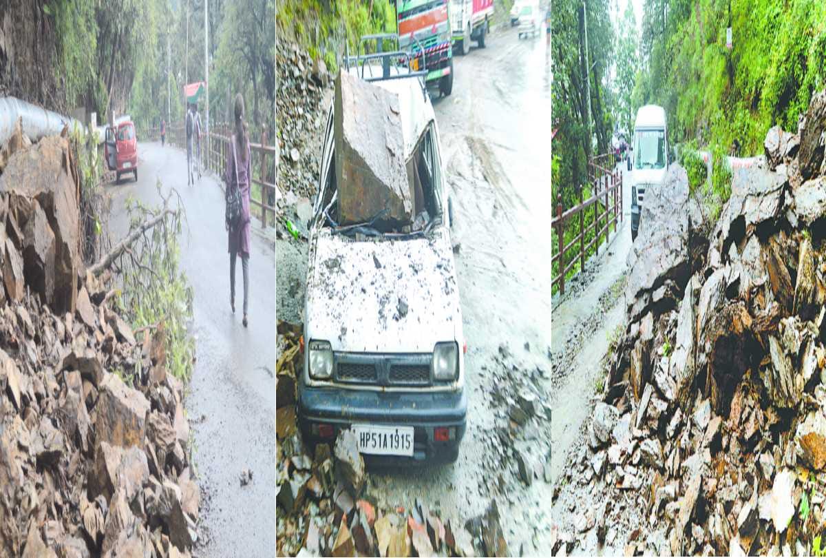  large scale loss in capital shimla due to heavy rainfall
