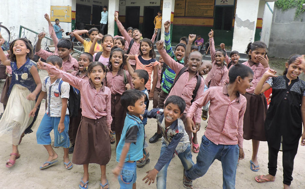 The presence of children in schools is low