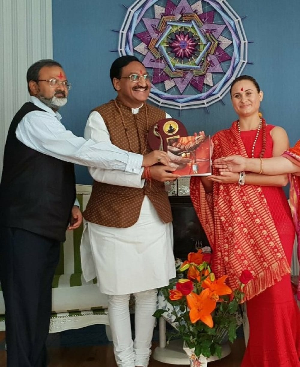 Ramesh Pokhriyal Nishank honored for contribution in field of environment protection