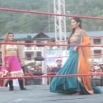 rakhi sawant and sapna chaudhary gave Tremendous performance in great khali show wrestling