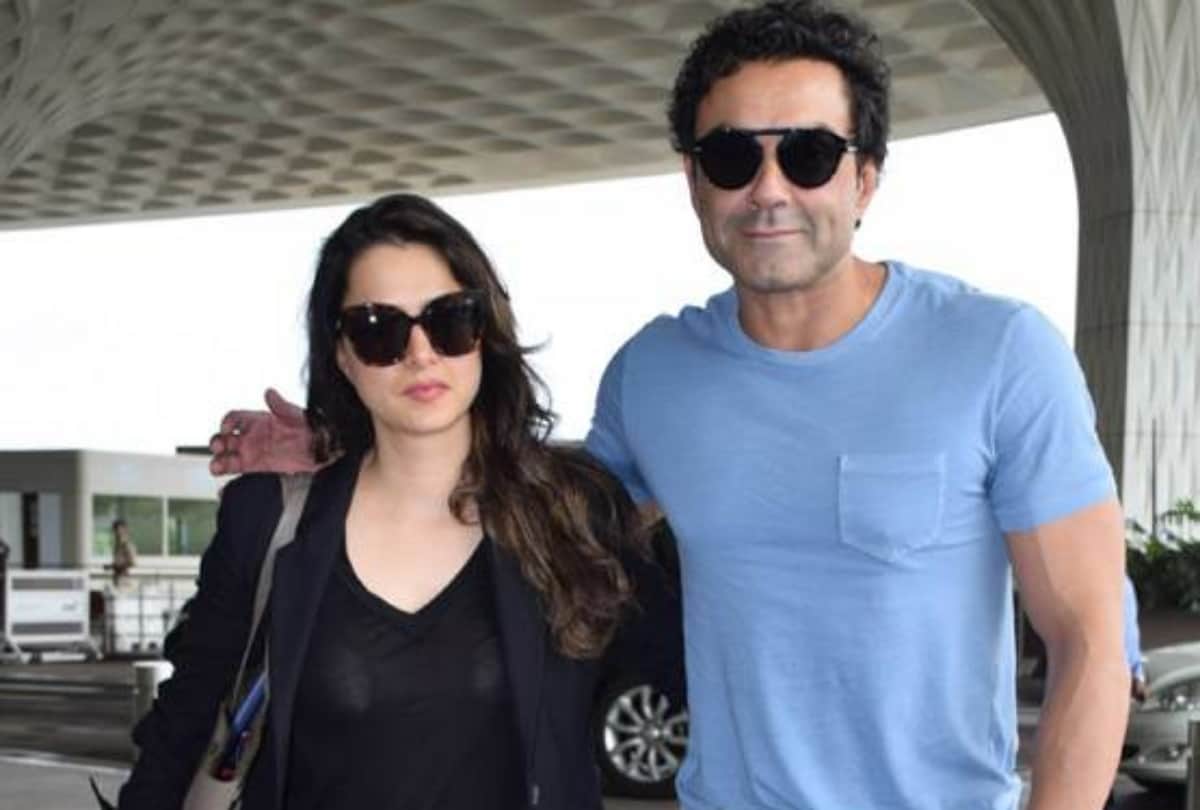 race 3 bobby deol spotted with son and wife at mumbai airport