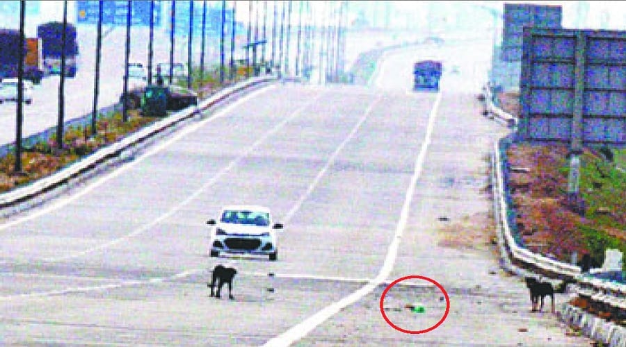 Insult of Tricolor at the Eastern Peripheral Expressway in Baghpat