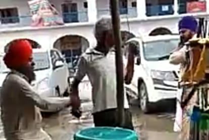  60-year-old elderly brutally beaten for allegations of religious symbols