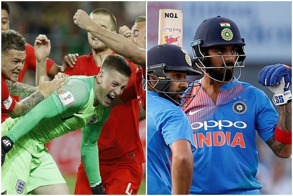 england won against Colombia in fifa world cup 2018 and loss against team india