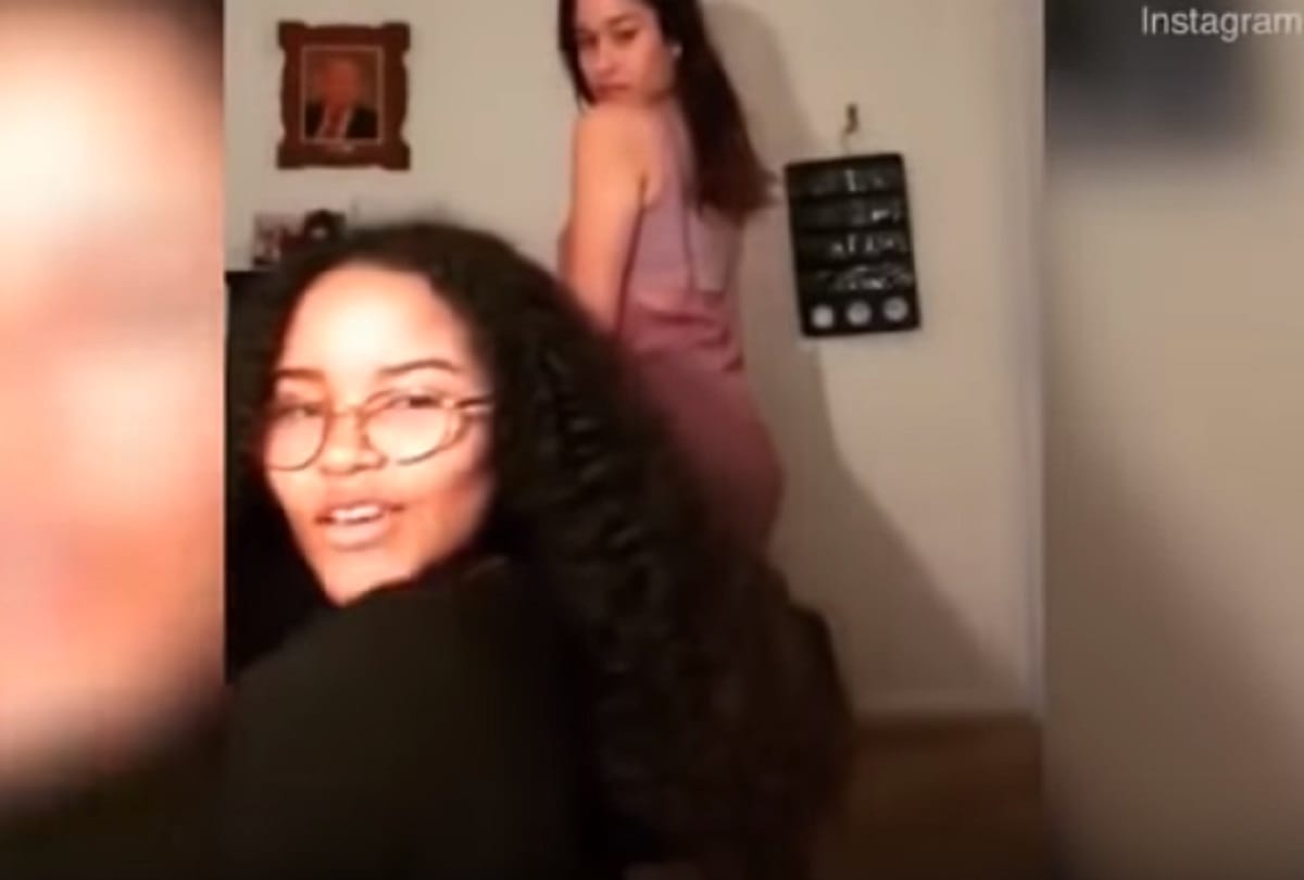 girls dancing in camera mother scolded with slippers video goes viral