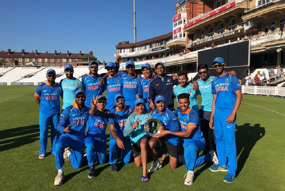 india a team won tri odi series to beat england lions by 5 wickets
